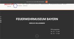 Desktop Screenshot of feuerwehrmuseum-bayern.de