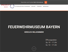 Tablet Screenshot of feuerwehrmuseum-bayern.de
